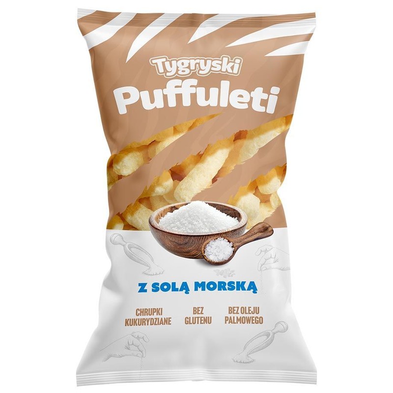 Chrupki kukurydziane z solą Tygryski 85 g