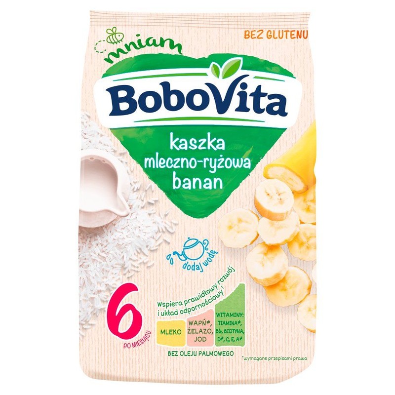 Kaszka mleczno-ryżowa banan po 6. miesiącu BoboVita 230 g