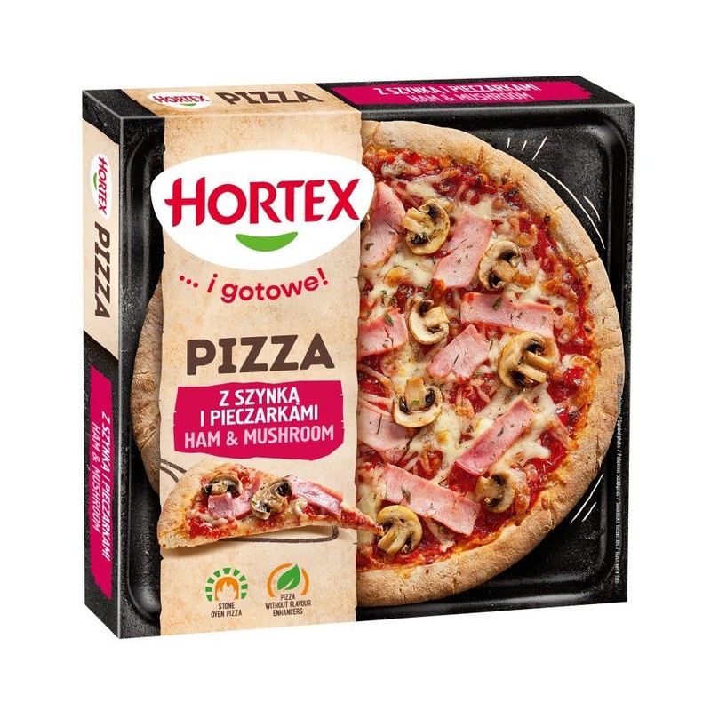 Pizza z szynką i pieczarkami Hortex 345 g