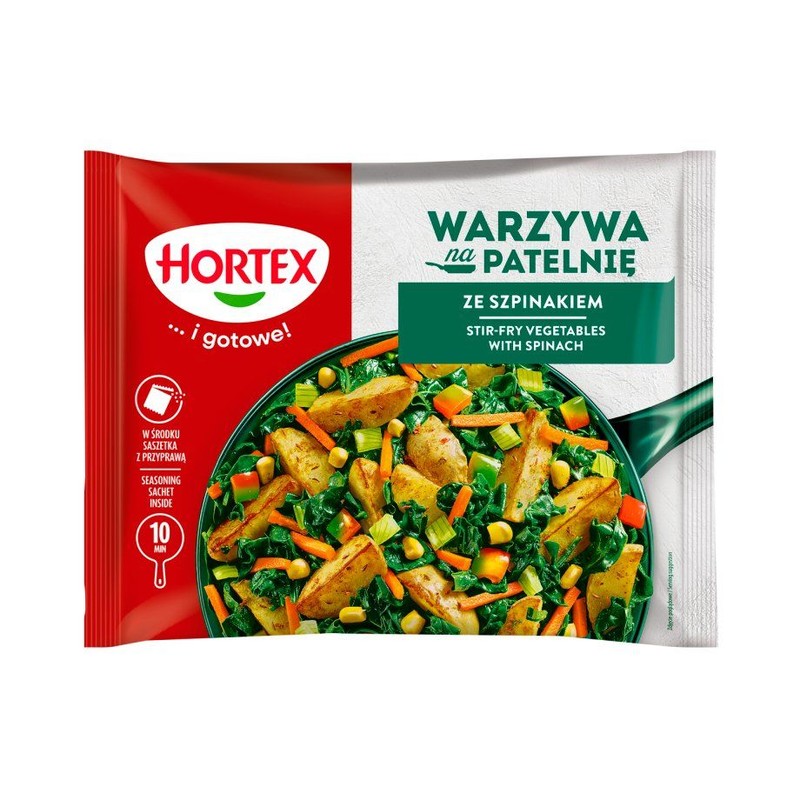 Warzywa na patelnię ze szpinakiem Hortex 450 g