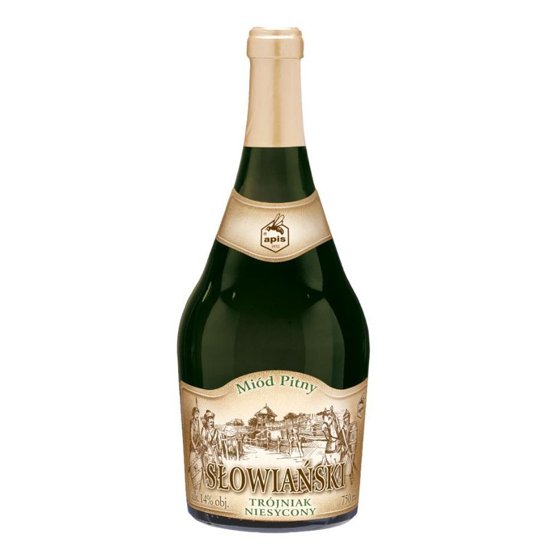 Miód pitny trójniak Słowiański niesycony   Apis 750 ml