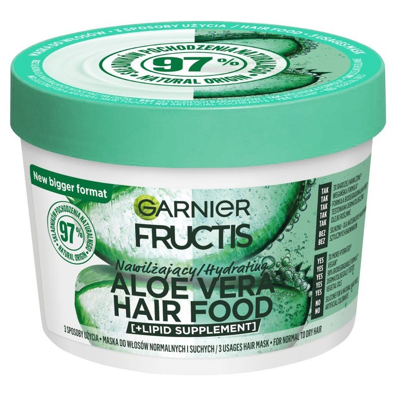 Maska nawilżająca do włosów Fructis Hair Food Aloe  Garnier 400 ml