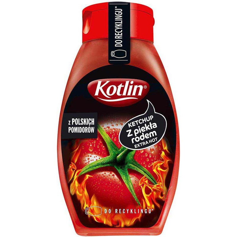 Ketchu pikantny z piekła rodem Kotlin 450 g