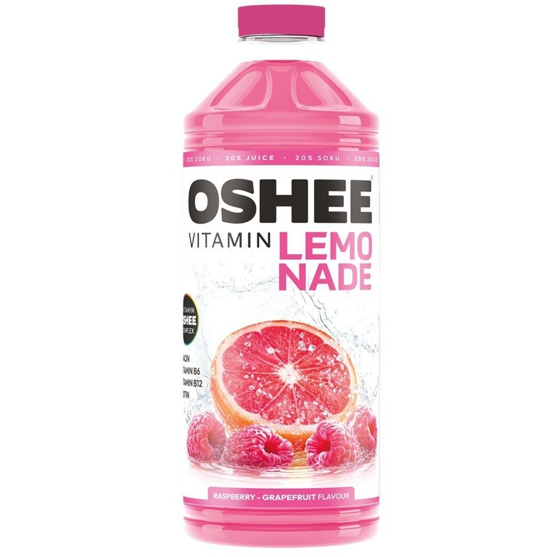 Napój witaminowy Lemonade o smaku maliny i grejpfruta Oshee 1,1 l