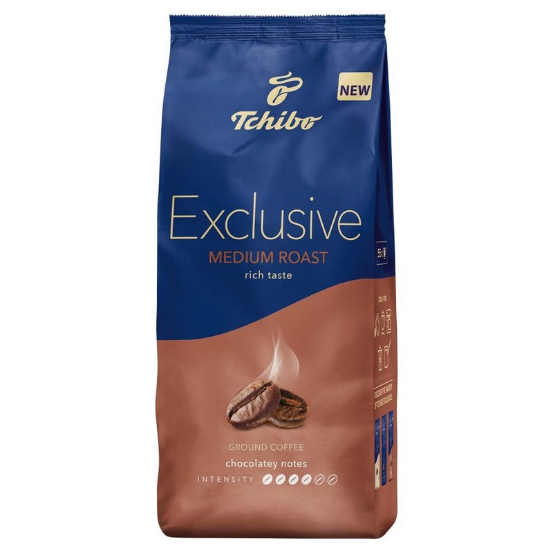 Kawa mielona Exclusive średnio prażona  Tchibo 500 g