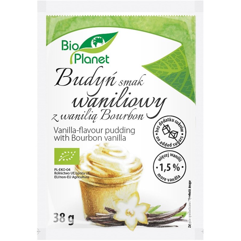 BIO Budyń smak waniliowy z wanilią Bourbon Bio Planet 38 g