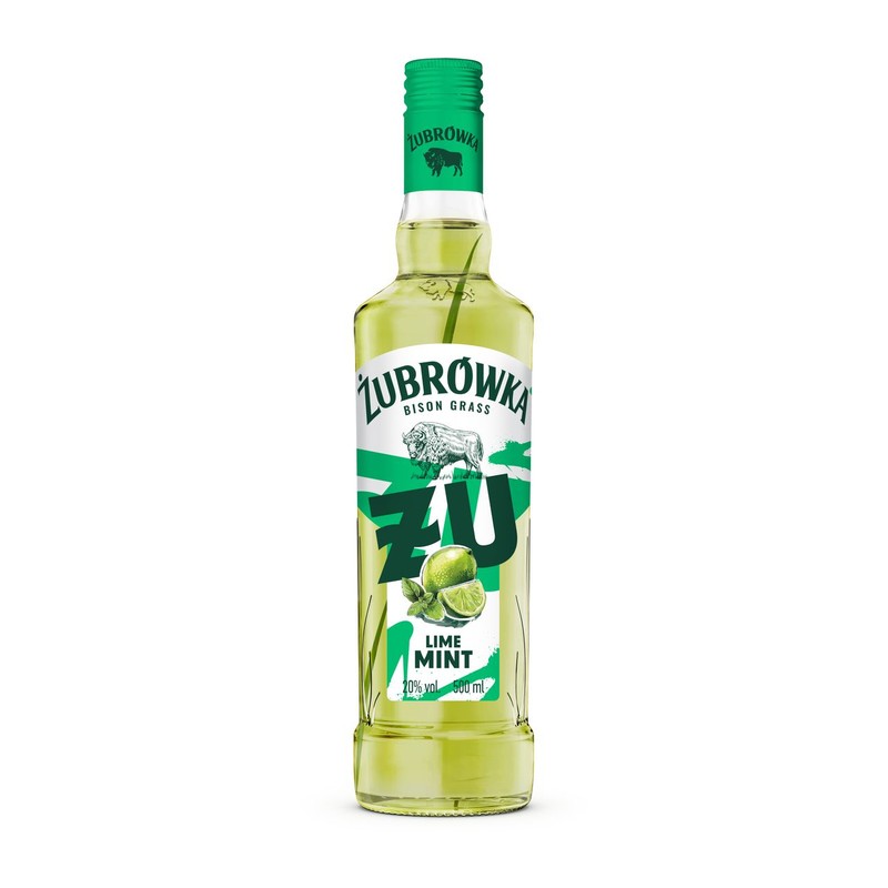 Wódka smakowa ŻU Limonka Mięta alk. 20,0% obj. Żubrówka  500 ml