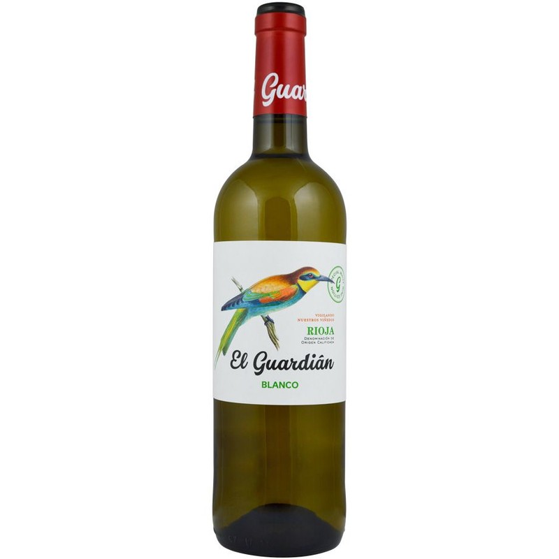 Wino hiszpańskie białe wytrawne Rioja alk. 12,0% obj. El Guardian 750 ml