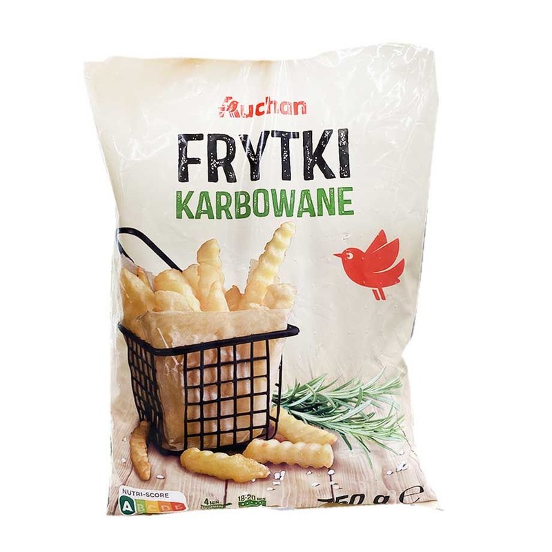 Frytki ziemniaczane karbowane Auchan 750 g
