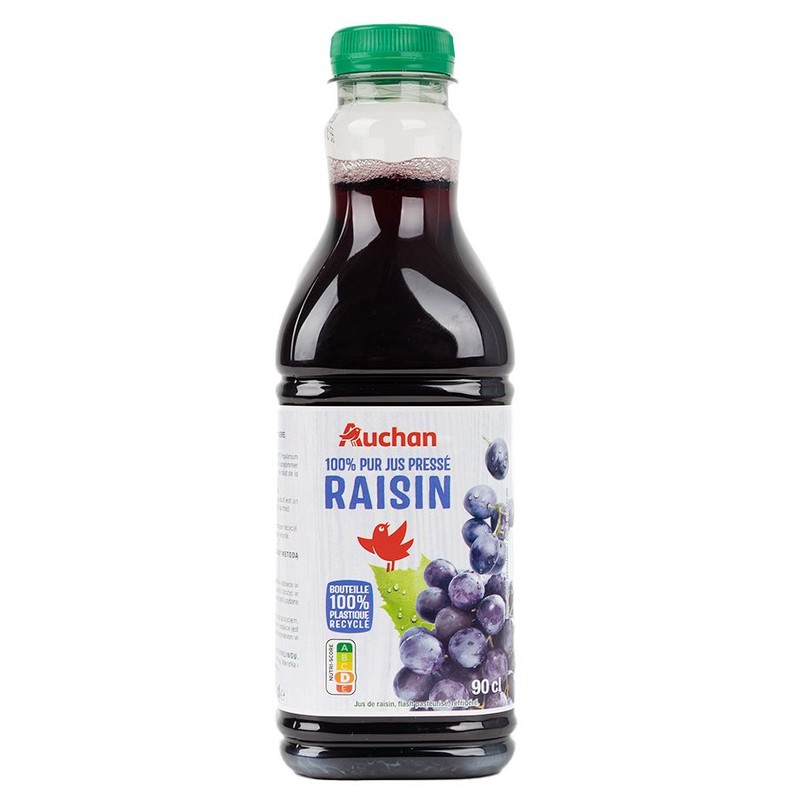 Sok winogronowy 100% Auchan 900 ml