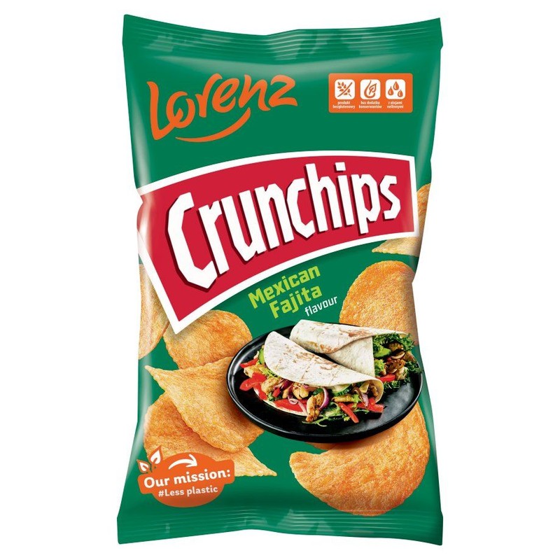 Chipsy ziemniaczane o smaku Mexican Fajiata Crunchips 130 g