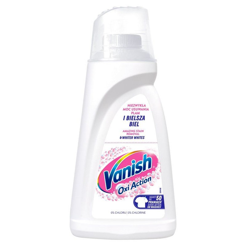 Oxi Action Odplamiacz do białych tkanin w płynie Vanish 1 l