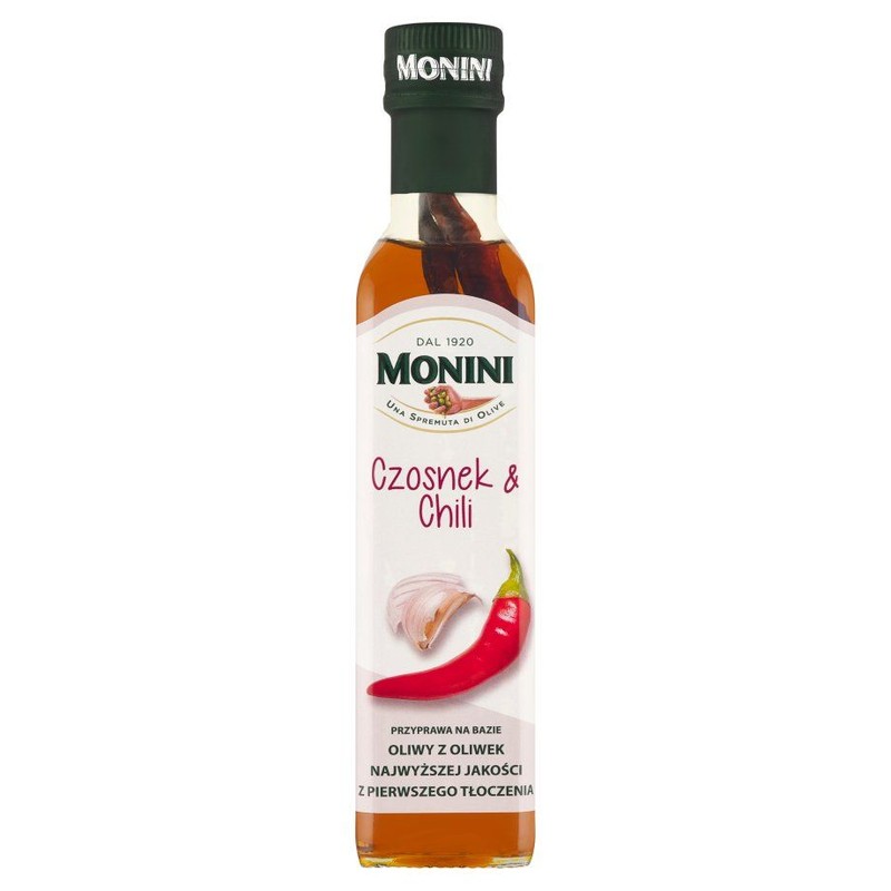 Oliwa z oliwek o smaku czosnku i chili Monini 250 g