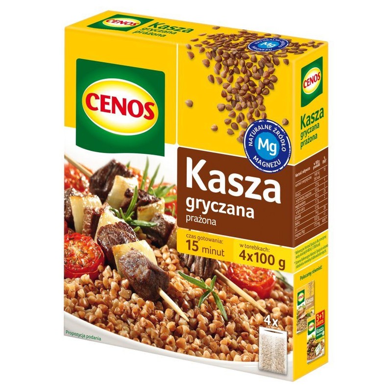 Kasza gryczana prażona Cenos 4 x 100 g