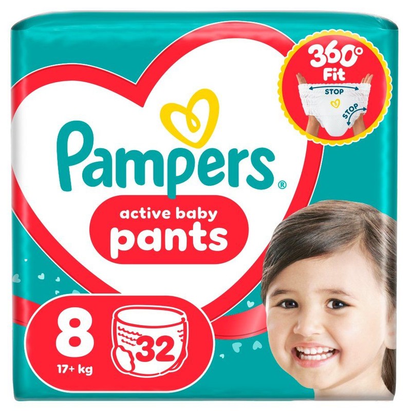 Pieluszki Pants 8  19+kg Pampers 32 sztuki