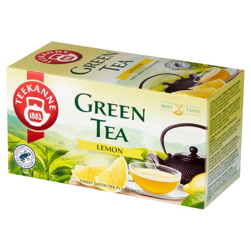 Green Tea Lemon aromatyzowana herbata zielona Teekanne 20 torebek