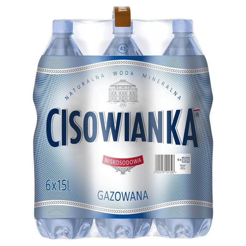 Woda gazowana Cisowianka 6 x 1,5 l