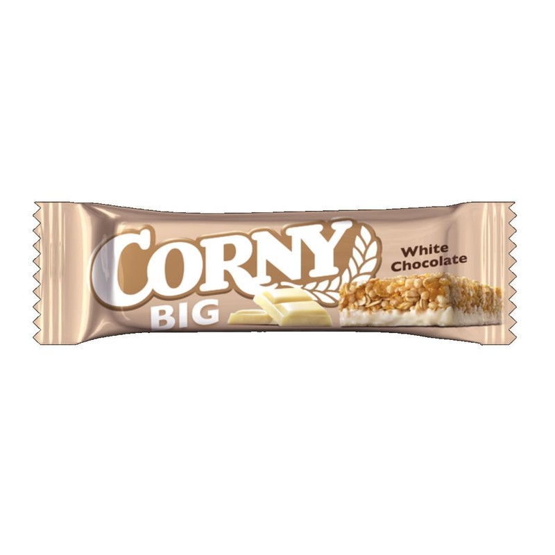 Baton zbożowy z białą czekoladą Corny 50 g