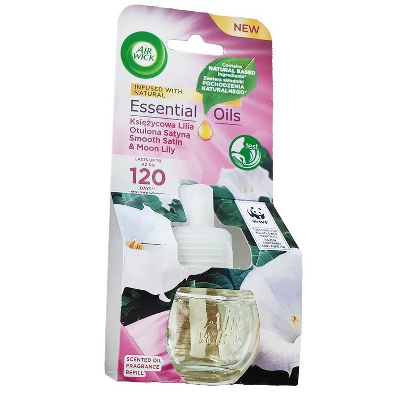 Wkład do odświeżacza powietrza Książęca lilia otulona satyną Air Wick 19 ml