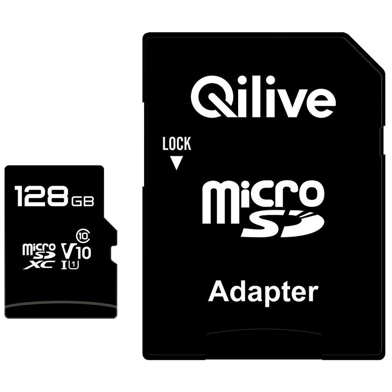 Karta Micro SD 128 GB 80/20 MB/s adapter Qilive 1 sztuka