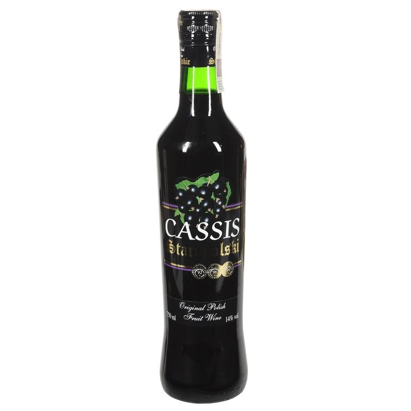 Wino czerwone słodkie owocowe alk. 14% obj. Cassis 750 ml