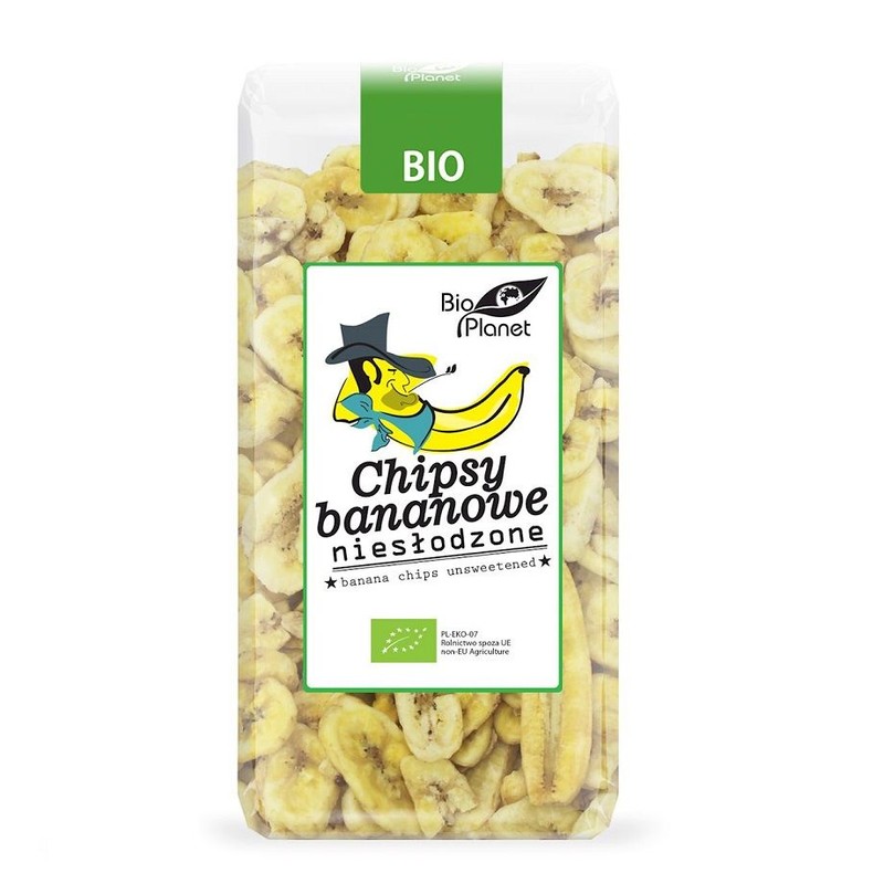 BIO Chipsy bananowe niesłodzone Bio Planet 150 g