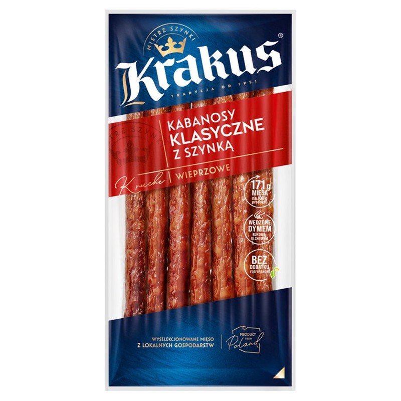Kabanosy wieprzowe Krakus 180 g