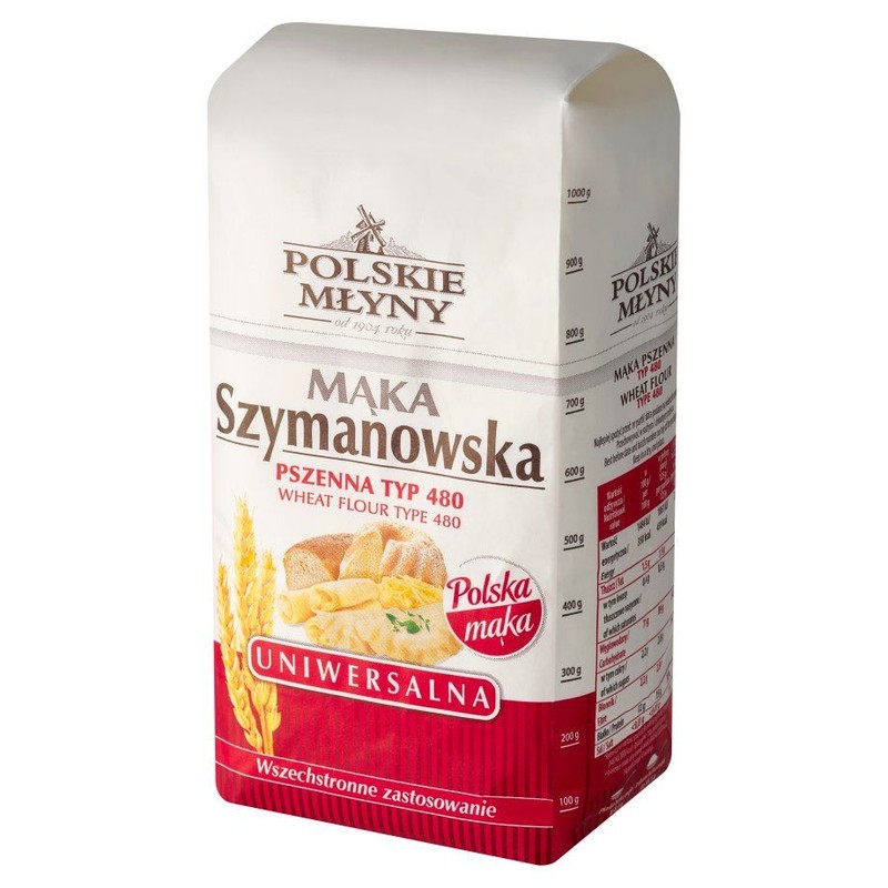 Mąka Szymanowska pszenna typ 480 Polskie Młyny 1 kg