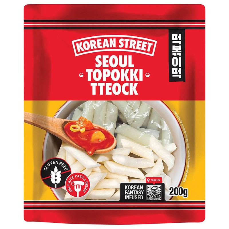 Tteokbokki kluski ryżowe bez glutenu Korean Street 200 g