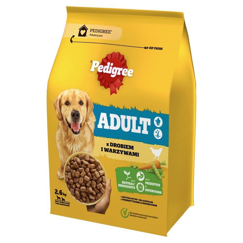 Karma sucha dla psa drób z warzywami Pedigree 2.6 kg