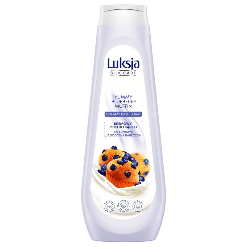 Kremowy płyn do kąpieli Jagodowa babeczka Luksja 900 ml