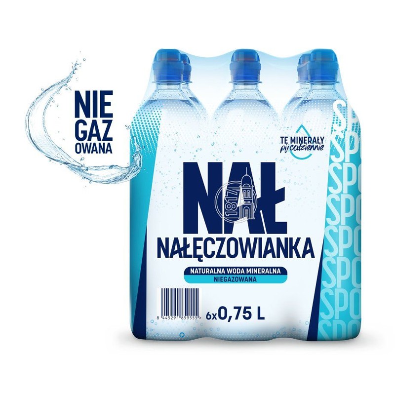 Woda mineralna niegazowana Nalęczowianka 6 x 750 ml
