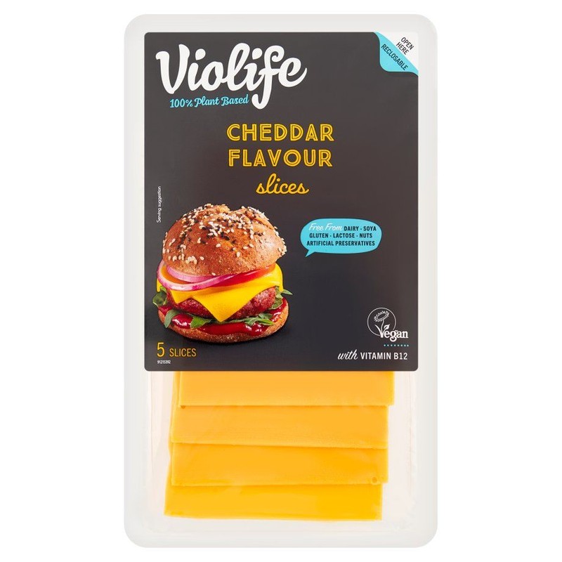 Wegański ser typu cheddar w plastrach Violife 100 g