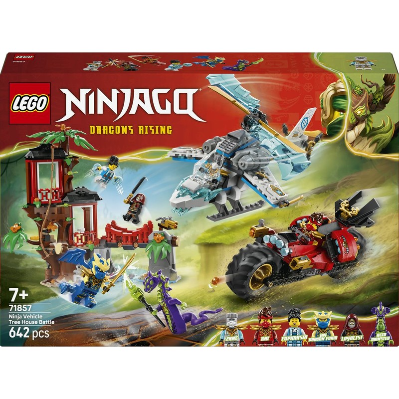 NINJAGO® Bitwa ninja: domek na drzewie z pojazdami 71857 LEGO 1 sztuka