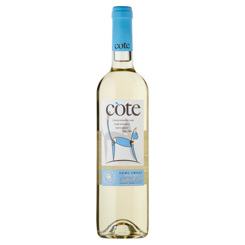 Wino białe półsłodkie Cote  750 ml