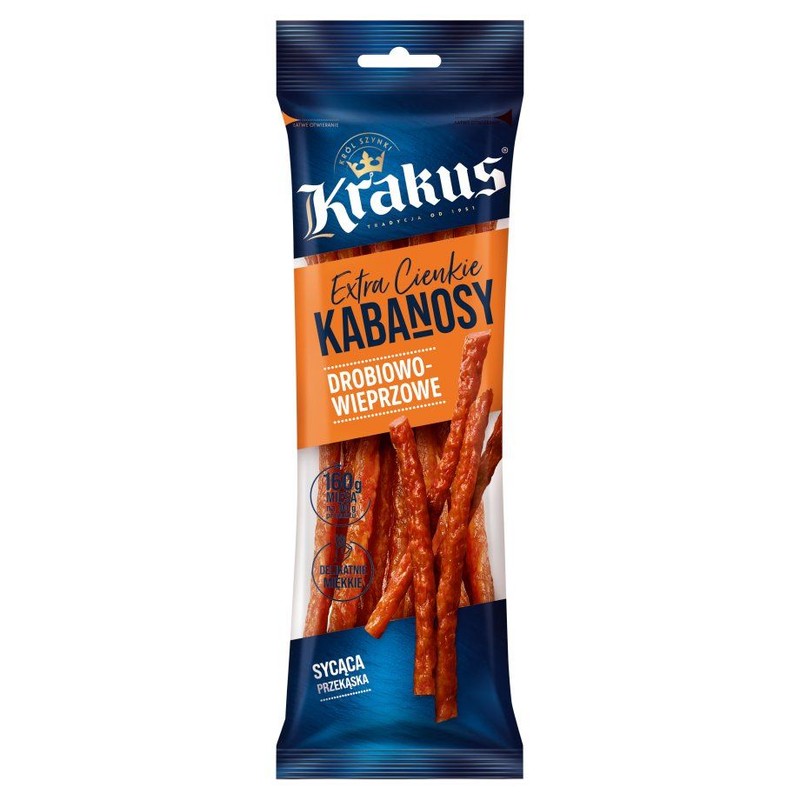 Kabanosy drobiowo-wieprzowe Krakus 95 g