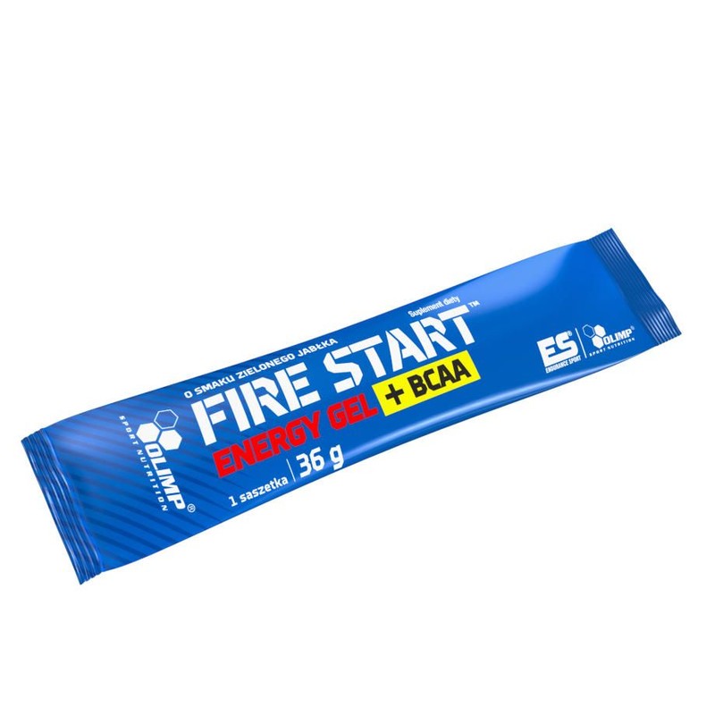 Fire Start Energy Gel + BCAA Stick zielone jabłko Nutrifarm 36 g