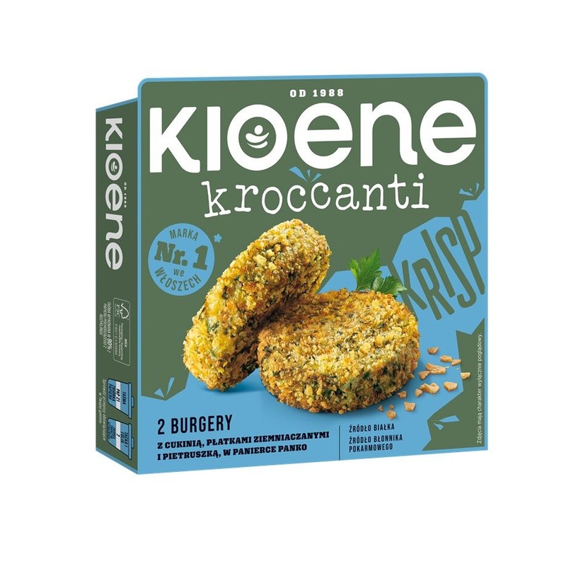 Burgery z cukinią płatkami ziemniaczanymi i pietruszką Kioene 180 g