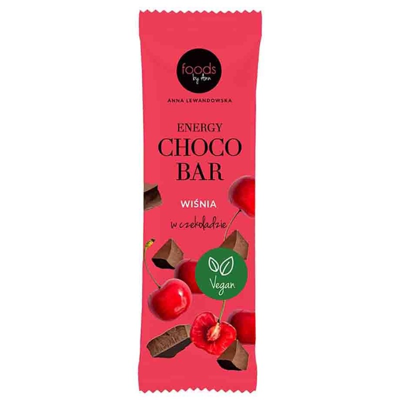 Baton Energy Choco Bar wiśnia w czekoladzie Foods by Ann 35 g