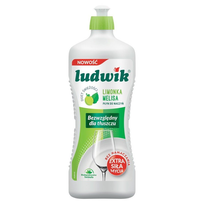 Płyn do mycia naczyń limonka z melisą Ludwik 900 g