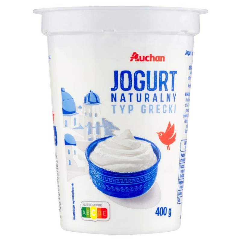 Jogurt naturalny typu greckiego Auchan 400 g