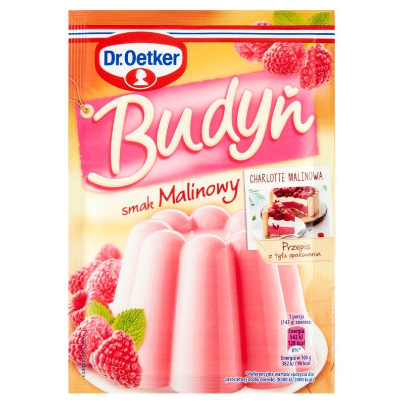 Budyń o smaku malinowym Dr.Oetker 40 g