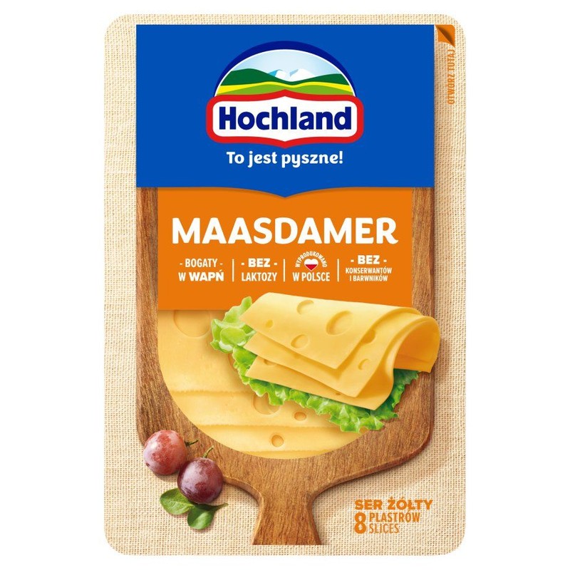 Ser maasdamer w plastrach Hochland 135 g