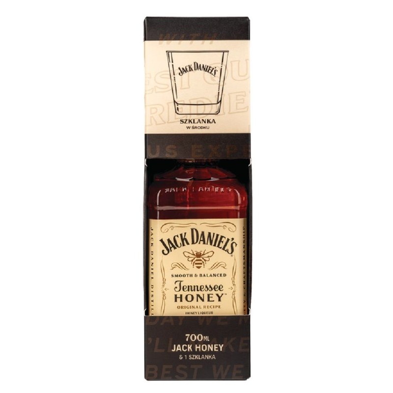 Whiskey Tennessee Honey alk. 35,0% obj. + szklanka Jack Daniel's 700 ml