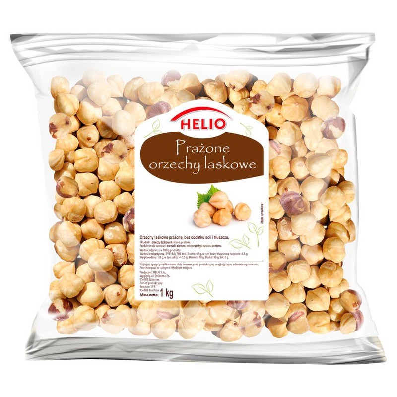 Orzechy laskowe prażone Helio 1 kg