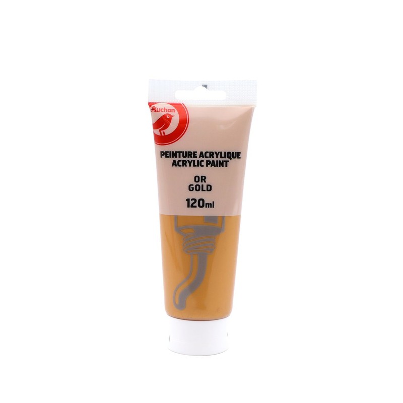 Farba akrylowa złota Auchan 120 ml