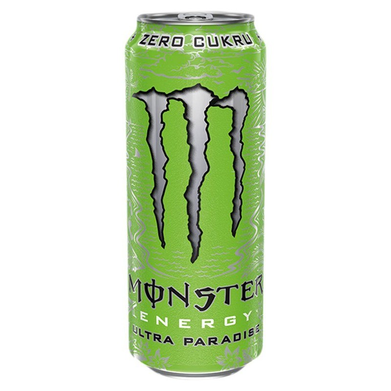 Gazowany napój energetyczny z tauryną, żeń-szeniem, kofeiną, L-karnityną i dodatkiem witamin z grupy B Monster 500 ml