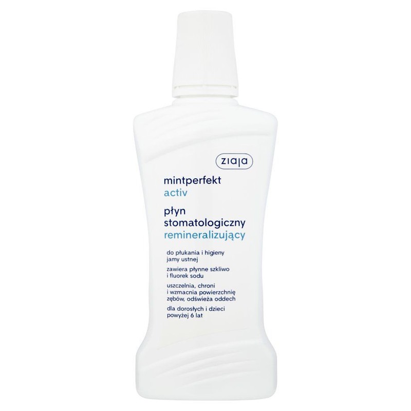Płyn stomatologiczny remineralizujacy Mintperfekt Activ ZIAJA 500 ml
