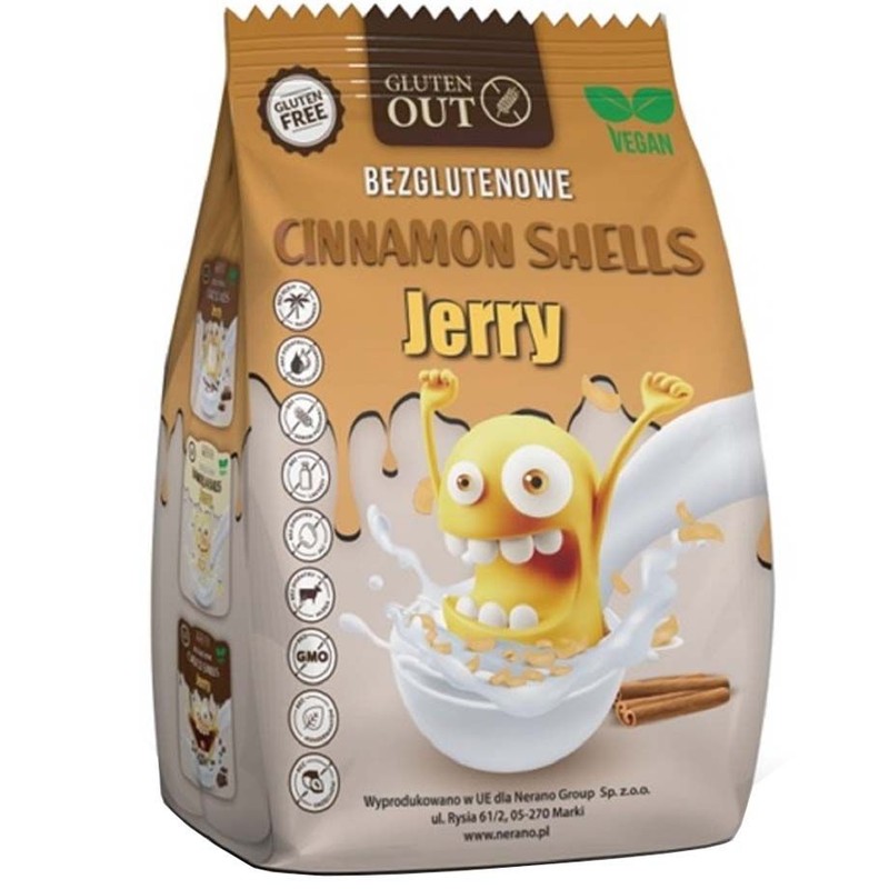 Muszelki cynamonowe bezglutenowe Jerry gluten out EkoWital 375 g