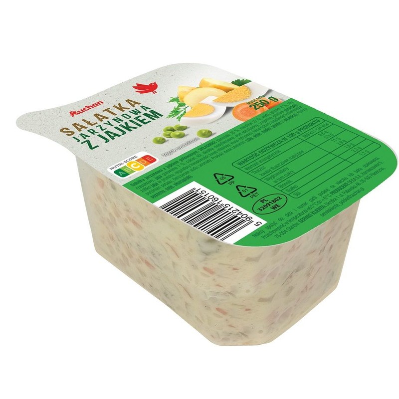 Sałatka jarzynowa z jajkiem Auchan 250 g
